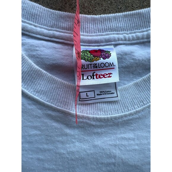 Vintage NASCAR Atlanta Motor Speedway Thunder Ring White T-Shirt L C4 - Picture 3 of 7